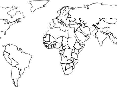 Printable Blank World Map Template Old World Map Blank 1100x750 Png Images