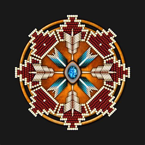 Check out this awesome 'Native+American+Style+Mandala+in+Burgundy' design on @TeePublic ...