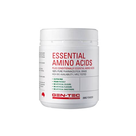 PURE ESSENTIAL AMINO ACIDS (VEGAN) By Gen-Tec | SuppKings Nutrition