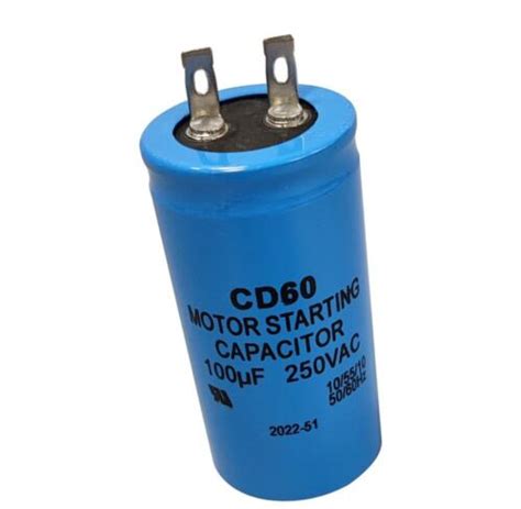 CD60 MOTOR STARTING Capacitor 100uF 250VAC 100MFD 100 uF MFD 250V AC ...