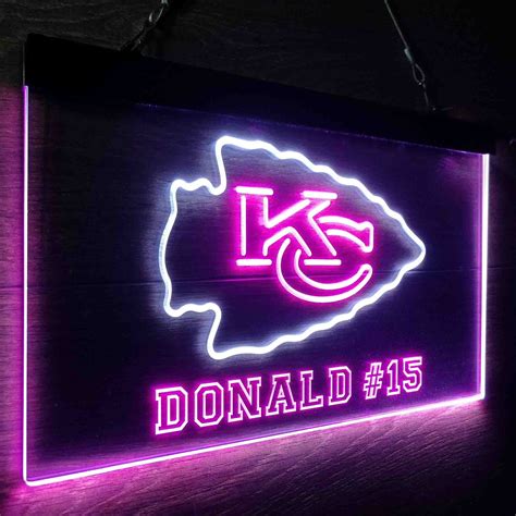 Kansas City Chiefs Personalized Neon Sign