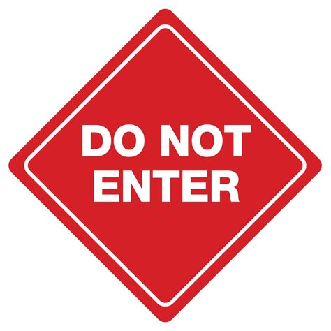 DO NOT ENTER Funny Novelty Xing Sign - Walmart.com - Walmart.com