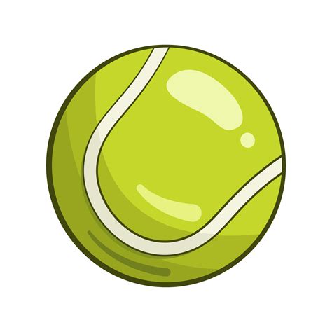 Tennis ball. Cartoon 25377587 Vector Art at Vecteezy