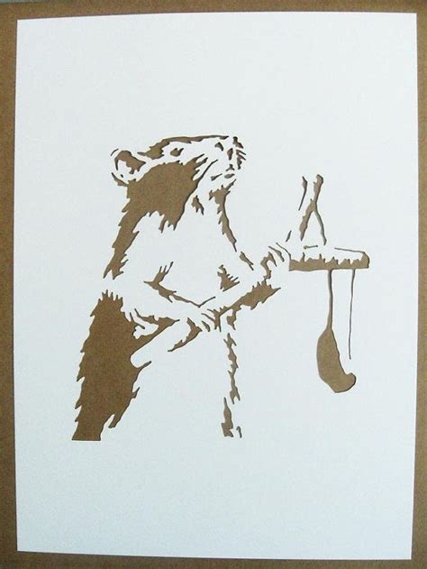 Banksy Stencils Set of 5 Choose Your Own - Etsy | Banksy rat, Graffiti ...