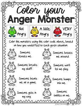 My Anger Monster activity for Google Classroom Distance Learning | Anger management activities ...