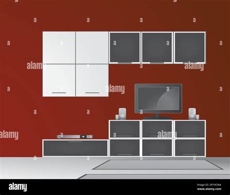 Modern living room vector Stock Vector Image & Art - Alamy