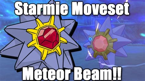 Starmie Moveset Guide - Meteor Beam + Power Herb! Pokemon Sword and Shield - YouTube