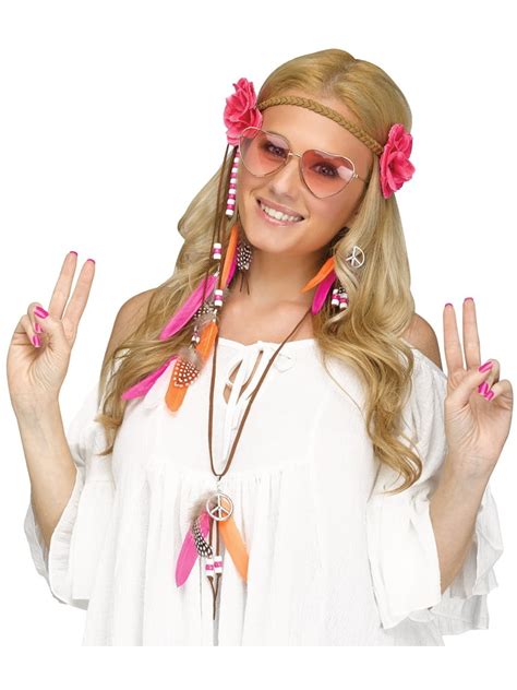 Fun World Costumes Womens Instant 60s Love Hippie Halloween Costume Accessory - Walmart.com