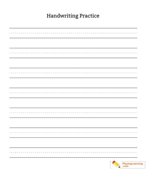 Handwriting Practice For Kindergarten - Kindergarten