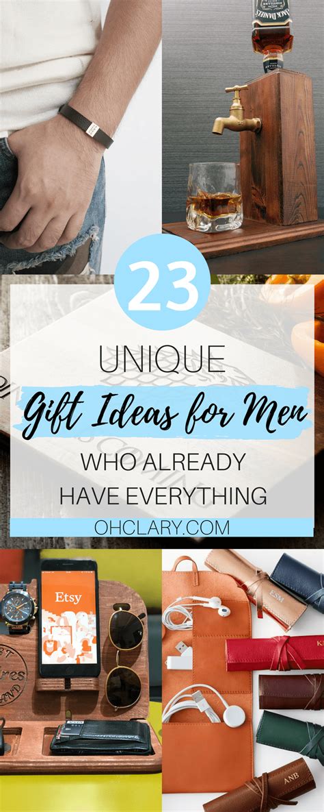 It is so hard to buy gifts for men! I have compiled an ultimate list of 23 unique gift ideas for ...