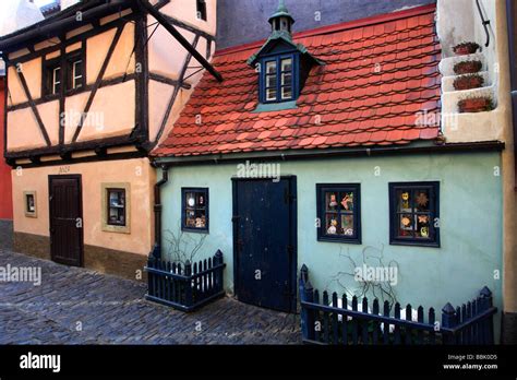 Czech Republic Prague Castle District Golden Lane Stock Photo - Alamy