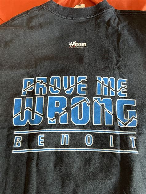 Chris Benoit Victim Crossface L Vintage WWF Shirt RAR… - Gem