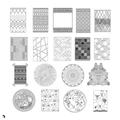 Cad Carpet Top View 2 | House design drawing, Interior design sketches, Cad blocks free