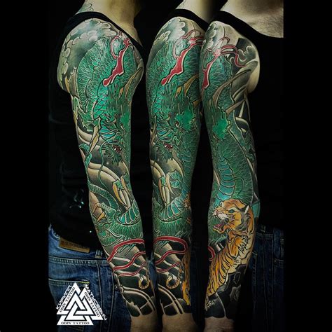 Japanese Dragon Sleeve Tattoo | Best Tattoo Ideas Gallery