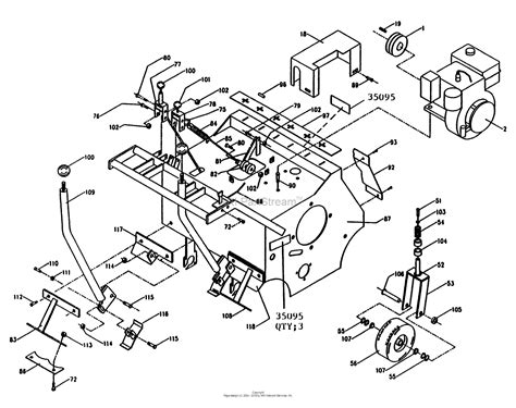 Bunton, Bobcat, Ryan XRA250 All - CORE AERATOR Parts Diagram for XRA250 (Part 1)