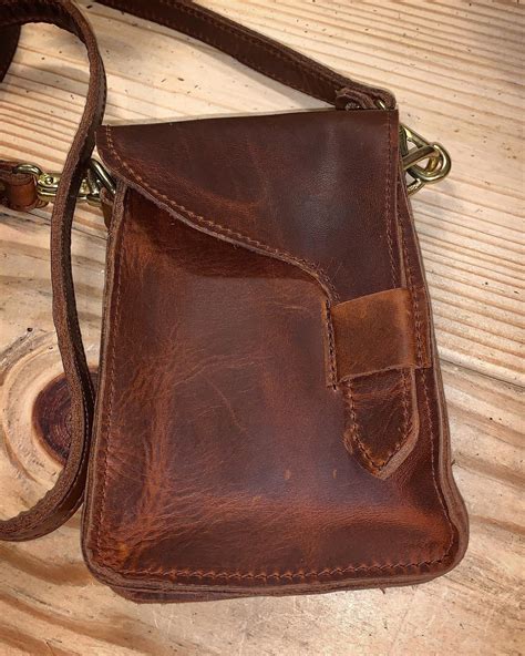 Leather Cross Body Messenger Bag / Satchel / in Deluxe Brown Calfskin