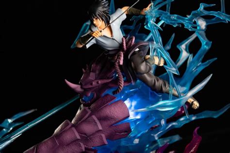 Anime Susanoo Uchiha Sasuke figurine with light statue PVC action ...