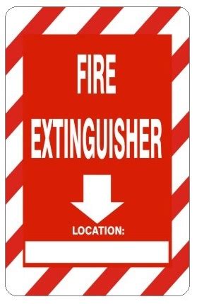 FIRE EXTINGUISHER LOCATION Signs