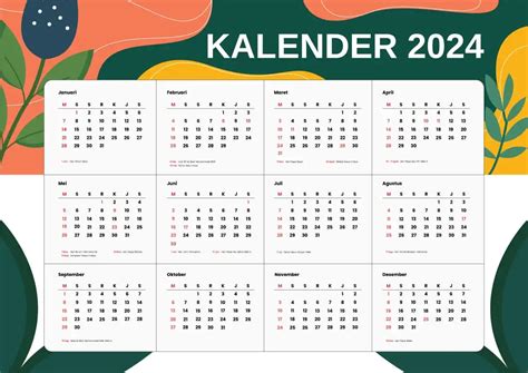 Kalender 2024 Indonesia Cdr - Image to u