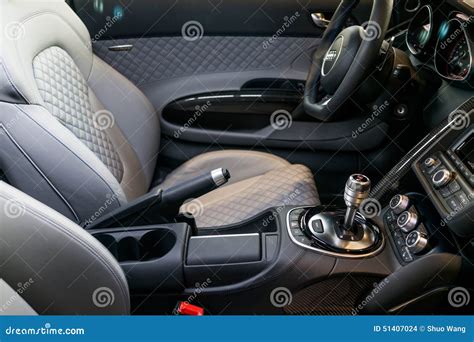 Audi sport car interior editorial stock image. Image of inside - 51407024