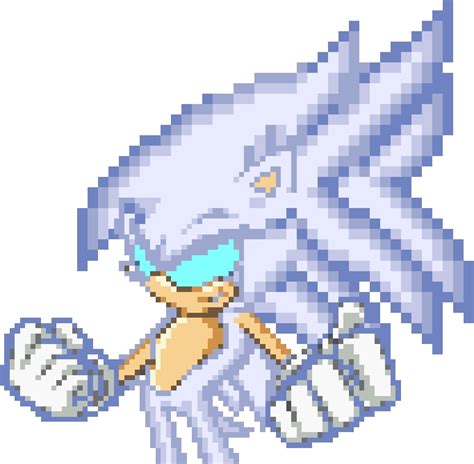 Hyper Sonic 3 in Sonic Battle - Pixel Art by AndreiRei Sonic 3, Hyper, Pixel Art ...