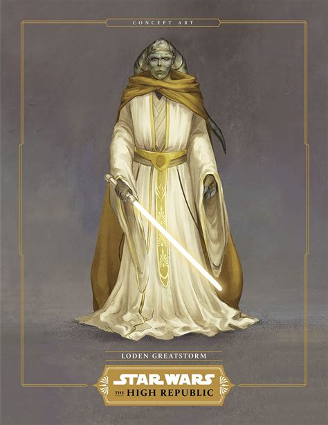 Star Wars: The High Republic concept art for Jedi Master Loden Greatstorm; considered "one of ...