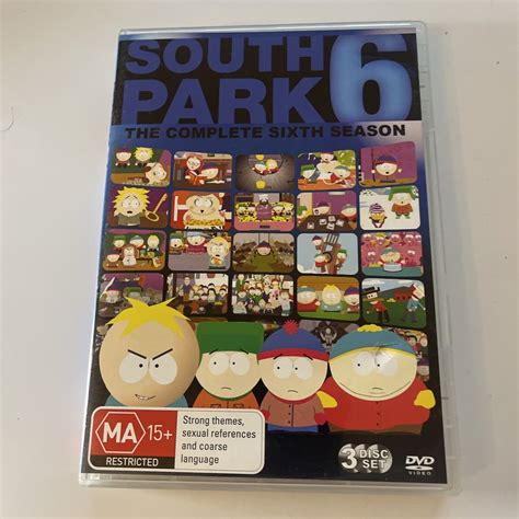 South Park : Season 6 (DVD, 2002, 3-Disc) Region 4 – Retro Unit