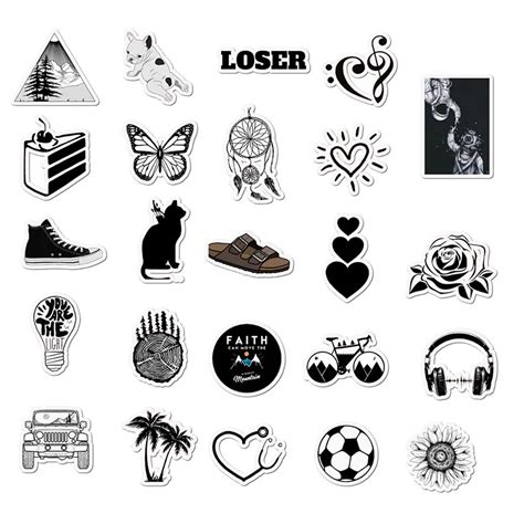 Vsco Beach Stickers Black And White | My XXX Hot Girl