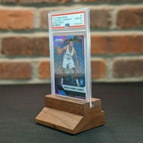 Premium Trading/Sports Card Display (solid wood) for PSA graded holder ...