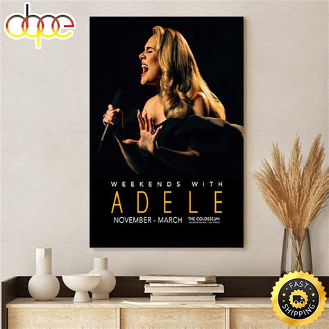 Adele Announces Tour Live 2022-2023 Poster Canvas – Musicdope80s.com