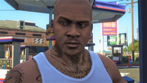 Improved Franklin w/ face- and neck tattoos - GTA5-Mods.com