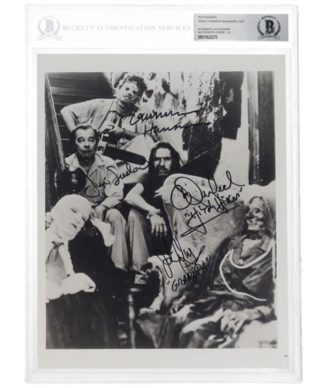 "The Texas Chainsaw Massacre" 8x10 Photo Signed by (4) with Gunnar Hansen, Neal Edwin, Jim ...