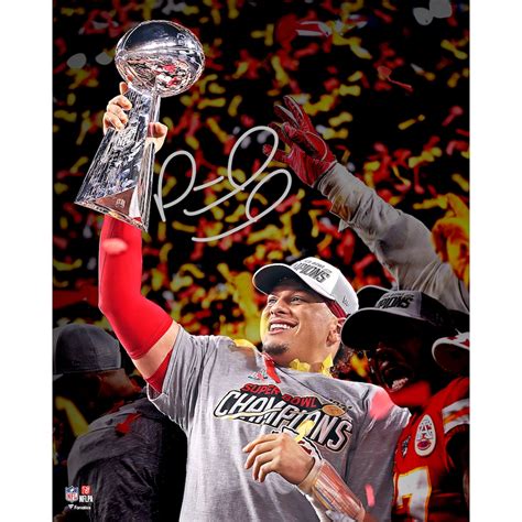 Patrick Mahomes Kansas City Chiefs Autographed 8" x 10" Super Bowl LIV ...