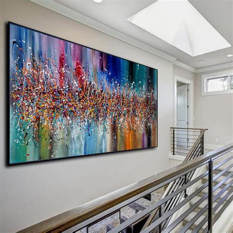 Paintings for Sale Abstract Paintings Jackson Pollock Multicolor Drip ...