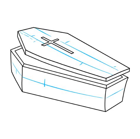 How to Draw a Coffin - Really Easy Drawing Tutorial