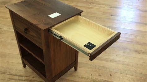 QLine Secret Agent Nightstand with hidden drawers - YouTube