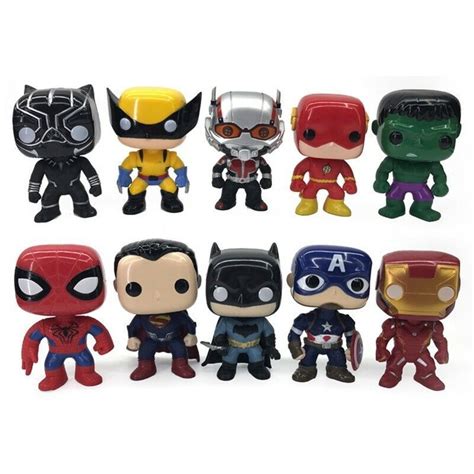 Funko POP 10pcs/set DC Justice League & Marvel | eBay | Justice league ...