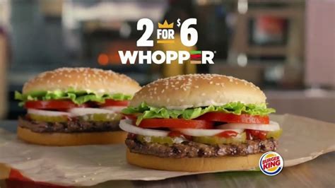 Burger King Whopper 2 For 5 Dollars - Burger Poster