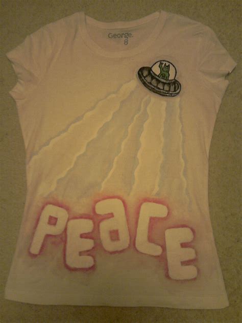 Fabric Paint T Shirt :3 · A T Shirt · Stencilling on Cut Out + Keep · Creation by Peaceyzz