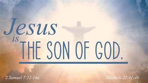 Jesus is __________. Series: Jesus is the Son of God. — SRBC