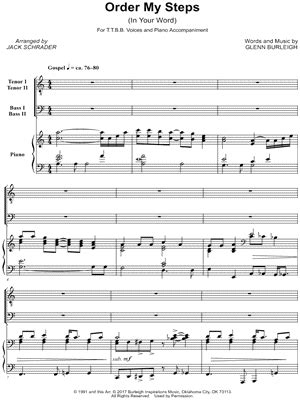 "Order My Steps" Sheet Music - 2 Arrangements Available Instantly - Musicnotes