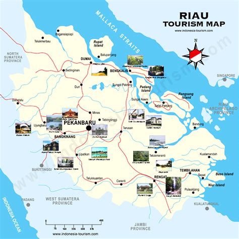 Riau Tourism Map