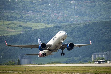 Airbus A320 Airplane Successful Takeoff Editorial Stock Image - Image ...