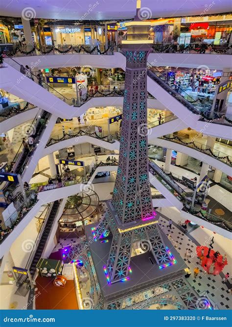 Shopping Mall Terminal 21 a Luxury Shopping Mall with in the Middle of the Eiffel Tower ...