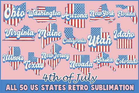 All 50 US States Map Graphic by Owlsome.Vintage · Creative Fabrica