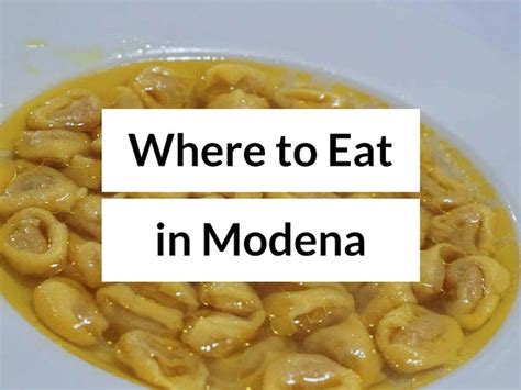 Modena Food Guide - Best Modena Restaurants & What To Eat | Travel food ...