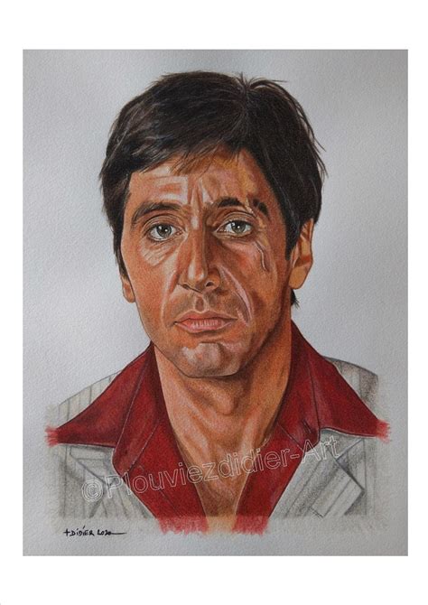 Tony Montana Scarface Al Pacino , Drawing print - Etsy