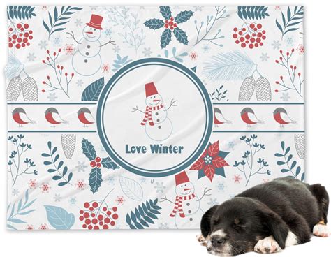 Custom Winter Dog Blanket (Personalized) | YouCustomizeIt