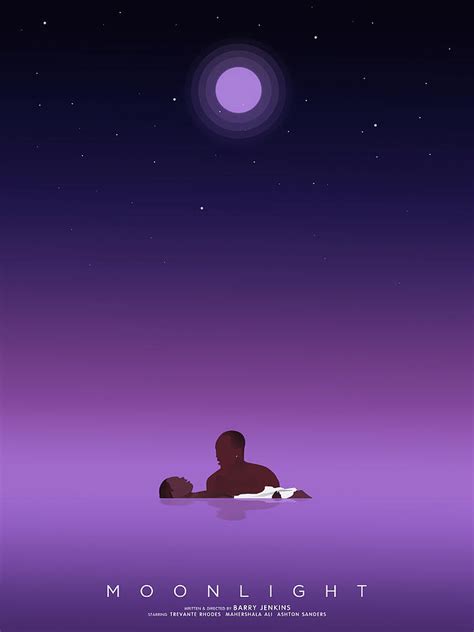 Moonlight movie minimal poster Poster red Painting by Hall Nick | Fine ...