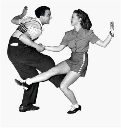 Dancing Couple Png Download - Swing Dance Vintage Png , Free ...